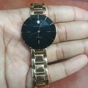 Gold diamond accent woman's watch